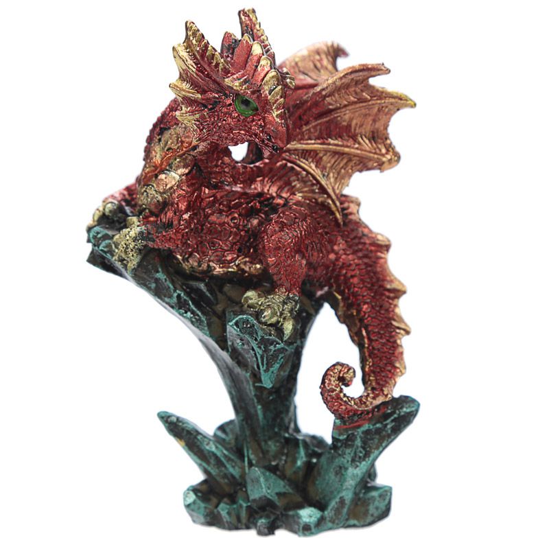 Dragones sabios sobre cristal de maná