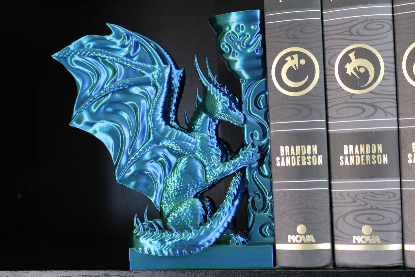 Sujetalibros dragón 3D
