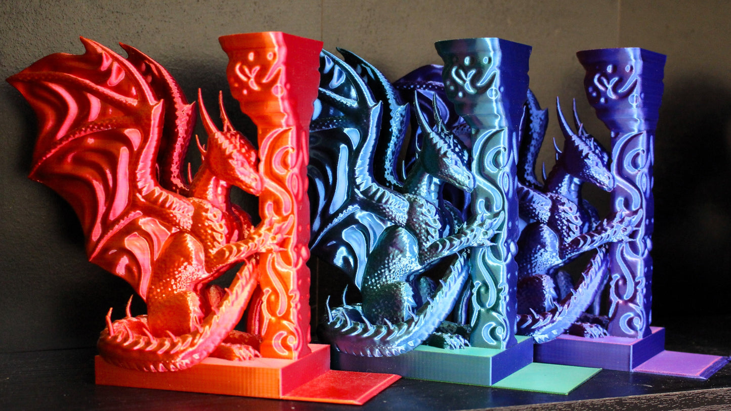 Sujetalibros dragón 3D