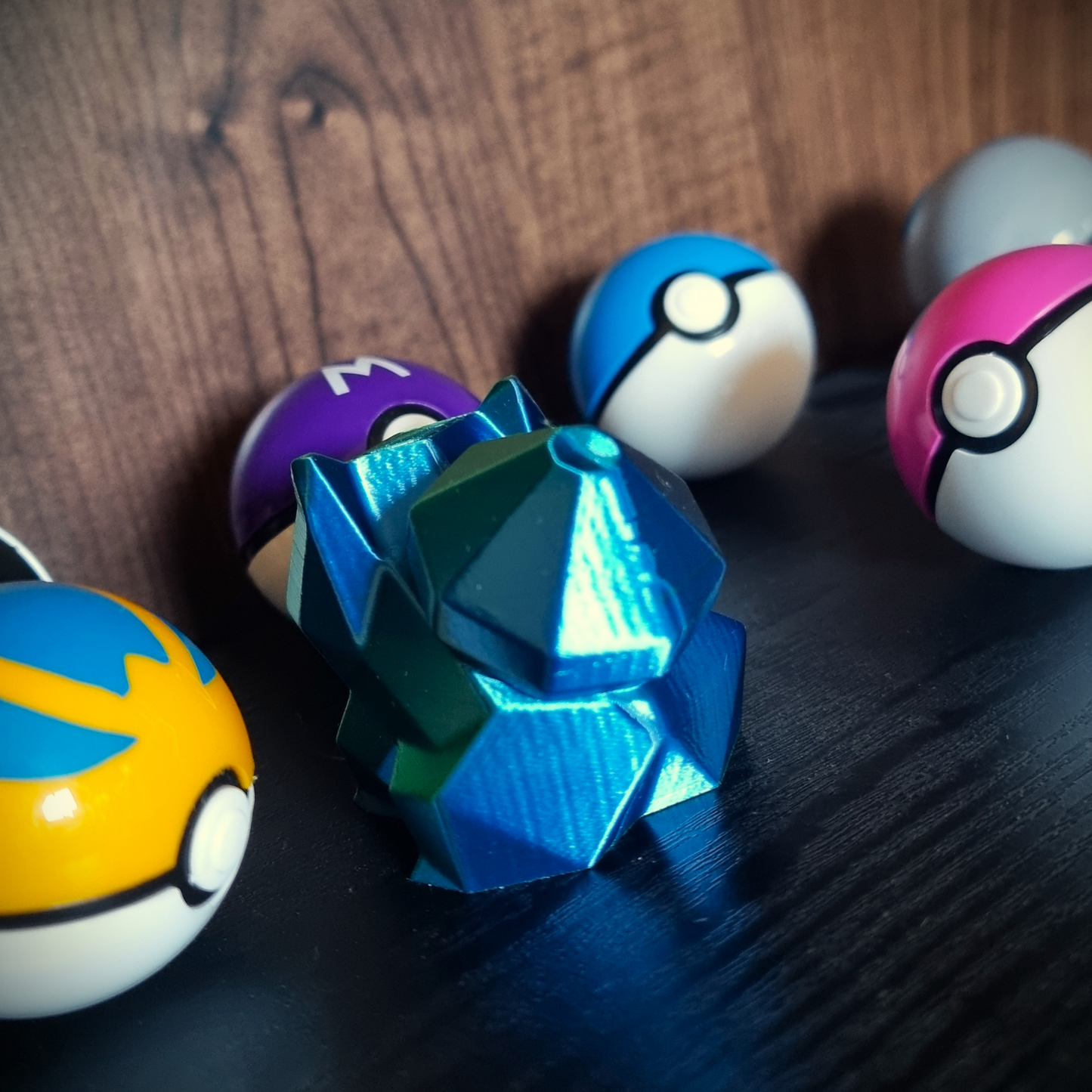 Figura 3D estilo Low-Poly: Bulbasaur