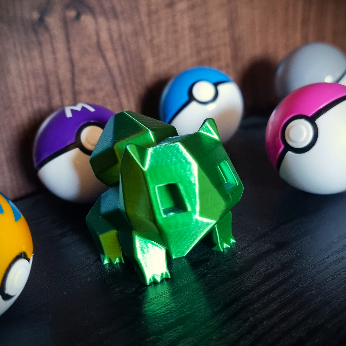 Figura 3D estilo Low-Poly: Bulbasaur