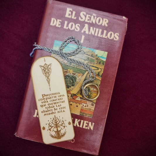 Marcapáginas de madera "El Señor de los Anillos": Arwen