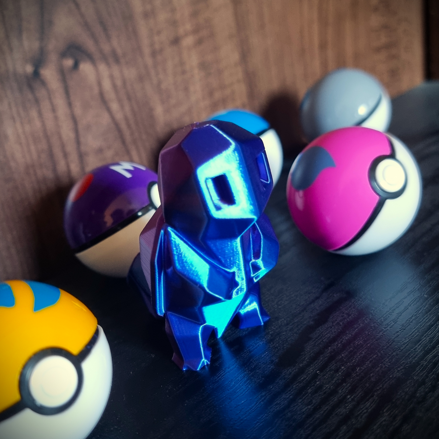 Figura 3D estilo Low-Poly: Squirtle