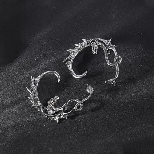 Pendiente trepador de dragón hecho de acero inoxidable